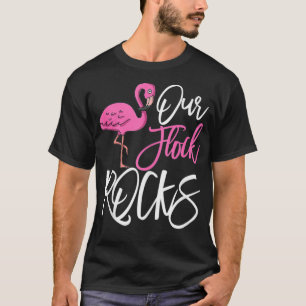 Mummy Mama Mother's Day Pink Flamingo Our Flock Ro T-Shirt