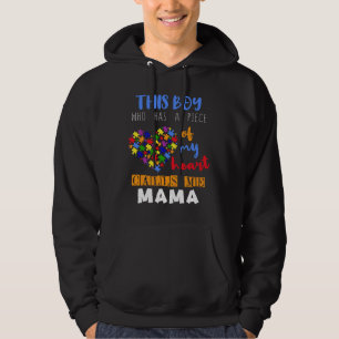 Mummy Mama Piece Boy Puzzle Autism Awareness Hoodie