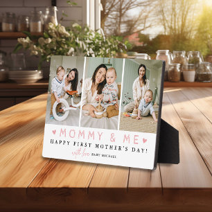 'Mummy & Me' 1st Mother's Day 3 x Photo Collage Plaque