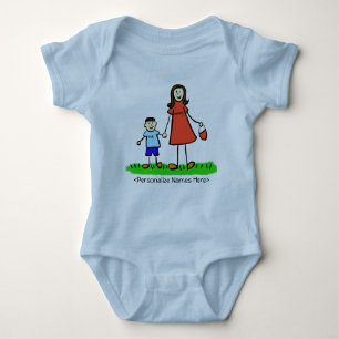 Mummy & Me Boy - Brunettte Mother & Son Shirts
