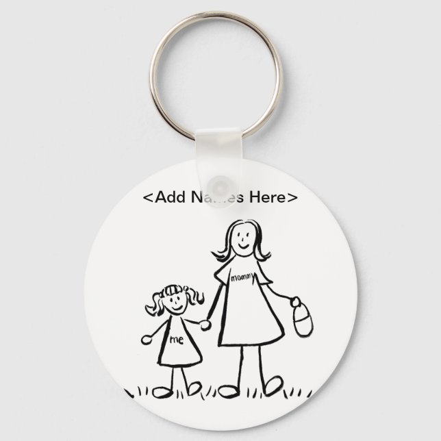 Mummy & Me Keychain (Customise Names Option) (Front)