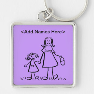 Mummy & Me Keychain (Customise Names Option)