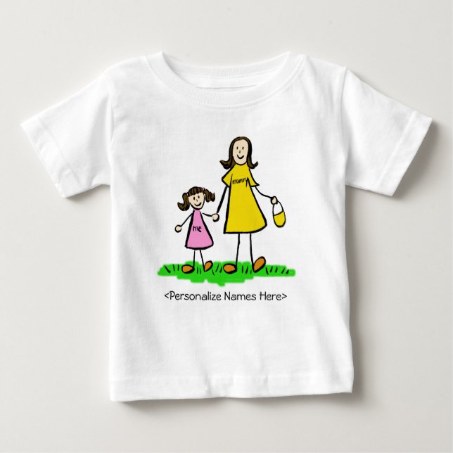 Mummy & Me - Mother and Daughter Brunette Shirt (Front)