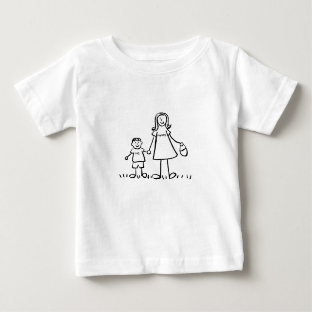 Mummy & Me T-Shirt (Drawing with No Title) (Front)