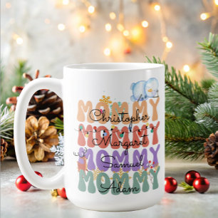 Mummy Modern Mum Kids Names holidays Coffee Mug