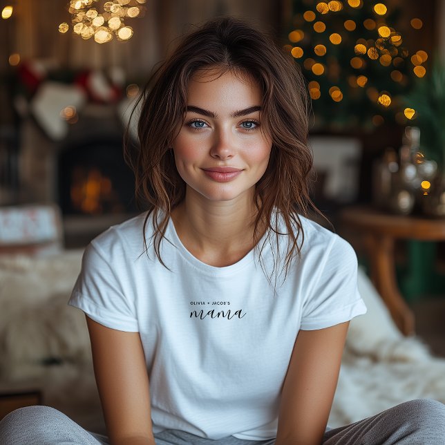 Mummy | Modern Mum Kids Names Mother's Day Tri-Blend Shirt (Creator Uploaded)