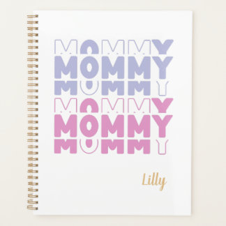 Mummy Modern Pastel Colour Custom Mother's Day Planner