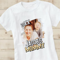 Mummy Modern Simple Grunge Custom Baby Photo