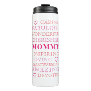 Mummy Modern Typography Family Photo Thermal Tumbler