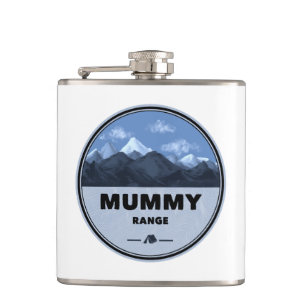 Mummy Mountain Range Colorado Camping Hip Flask