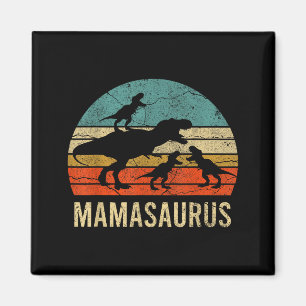 Mummy mum mama dinosaur funny 3 three kids magnet