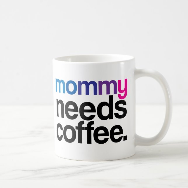 Mummy Needs Coffee Mug (Right)