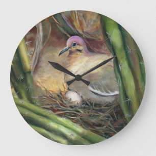 Mummy Nesting Large Clock