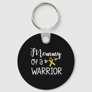 Mummy of A Warrior Childhood Cancer Awareness  Key Ring
