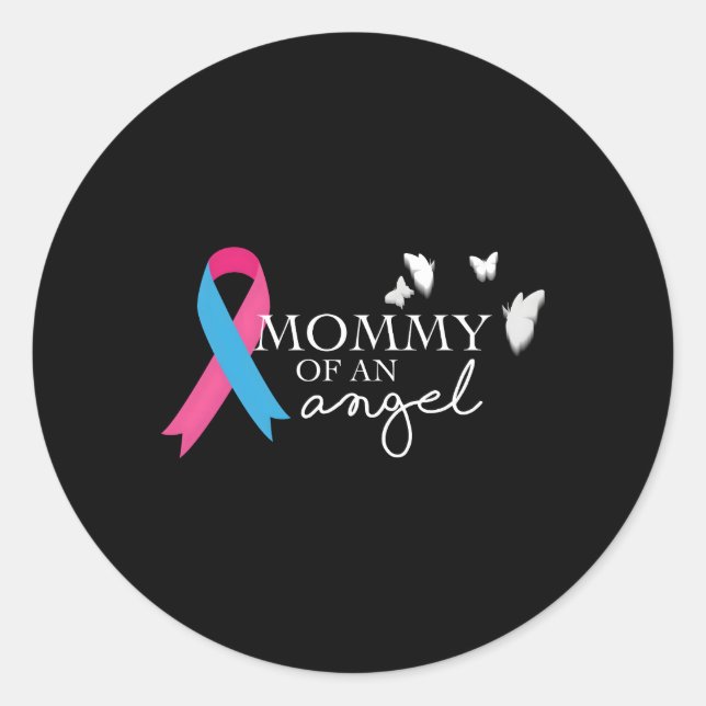 Mummy Of An Angel National Pregnancy And Infant Lo Classic Round Sticker (Front)