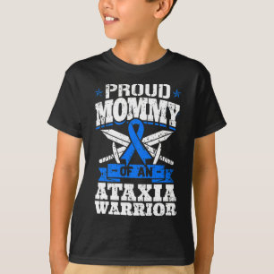 Mummy Of An Ataxia Warrior Awareness Ribbon Dystax T-Shirt