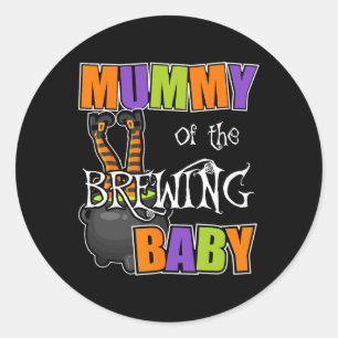 Mummy of Brewing Baby Halloween Costumes Classic Round Sticker
