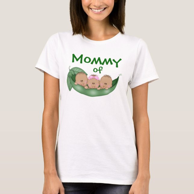 Mummy of Mixed Triplets with Darker Skin T-Shirt (Front)