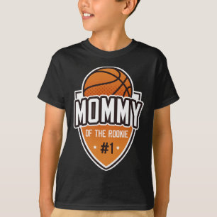Mummy Of Rookie 1st Birthday Bysketbyll Party Matc T-Shirt