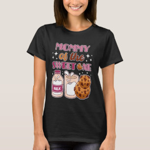 Mummy of Sweet One Cookies and Milk 1st Birthday P T-Shirt