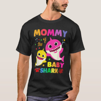 Mummy Of The Baby Shark Birthday Mummy Shark Copy T-Shirt