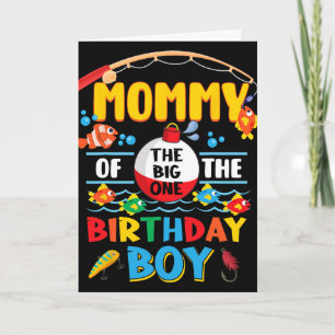 Mummy Of The Big One Fishing 1st Birthday Ofishall Card