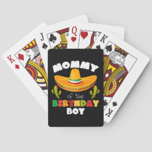 Mummy Of The Birthday Boy Cinco de Mayo Playing Cards