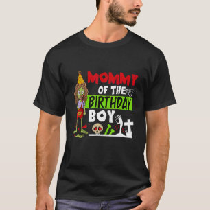 Mummy Of The Birthday Boy Cute Zombie Kids & Boy T-Shirt