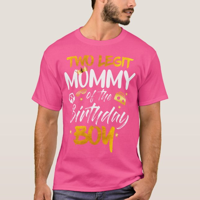Mummy Of The Birthday Boy Shirt 2Nd Birthday Hip H (Front)
