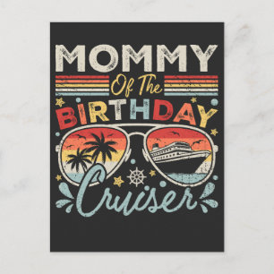 Mummy of the Birthday Cruiser Vacation Postcard
