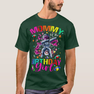 Mummy Of The Birthday Girl Astronaut Boy Space The T-Shirt