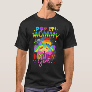 Mummy Of The Birthday Girl Unicorn Girls Rainbow P T-Shirt
