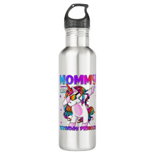 Mummy of the Birthday Princess Girl Dabbing Unicor 710 Ml Water Bottle