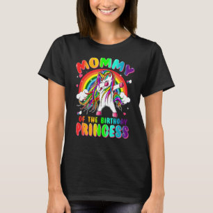 Mummy of the Birthday Princess Girl Teen Dabbing U T-Shirt