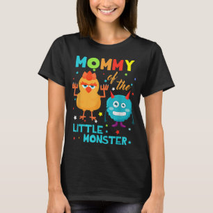 Mummy Of The Little Monster Birthday Family Monste T-Shirt