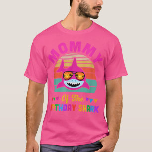 Mummy Of The Shark Birthday Mum Matching Family T-Shirt