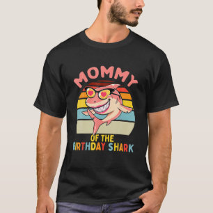 Mummy Of The Shark Birthday Mum Matching Family T-Shirt