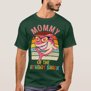 Mummy of the Shark Birthday Mum Matching Family T-Shirt