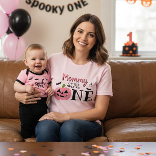 Mummy Of The Spooky One Halloween 1st Birthday T-Shirt