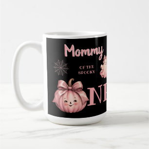 Mummy of the Spooky One Pinkoween Retro Ghost Coffee Mug