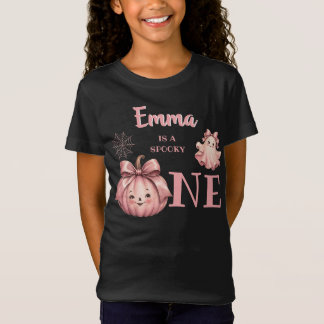 Mummy of the Spooky One Pinkoween Retro Ghost T-Shirt