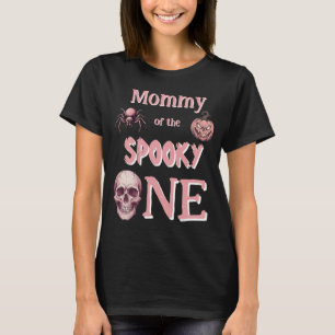 Mummy of the Spooky One Vintage Pink Skull T-Shirt