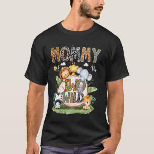 Mummy Of The Two Wild 2Nd Birthday Safari Animal L T-Shirt