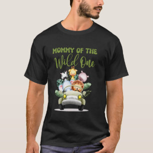Mummy Of The Wild One 1st Birthday Safari Family M T-Shirt