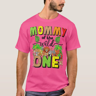 Mummy of the Wild One Zoo Birthday Safari Jungle A T-Shirt