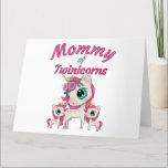 Mummy of Twinicorns: Mum & Twin Daughters Unicorn Thank You Card<br><div class="desc">Twin sisters’ cute quote “Mummy of Twinicorns” colourful graphic with anime Mama and two girl unicorns. A wonderful way to show your love for kids and passion for parenting, family and children. Sweet witty humour for wife, mum, aunt, grandma and great present for mother’s day, her birthday, pregnancy announcement, baby...</div>