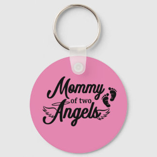 Mummy of Two Angels Twins Keychain