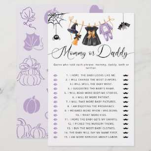Mummy or Daddy Little Boo Clothesline Baby Shower