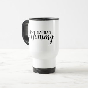 Mummy Personalised White Travel Mug