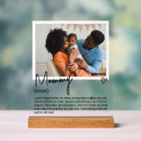 Mummy Photo and Personalised Noun Description